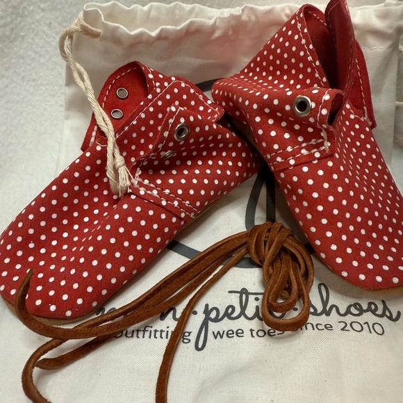 New Mon Petit Soft Sole Shoe. Minnie Dot. Size 5 ( 12-18months). - Picture 6 of 6
